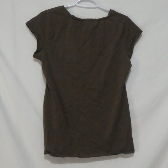 THYME Maternity | xl - extra large | Classic Brown Short Sleeve T-Shirt - Picture 2 of 12